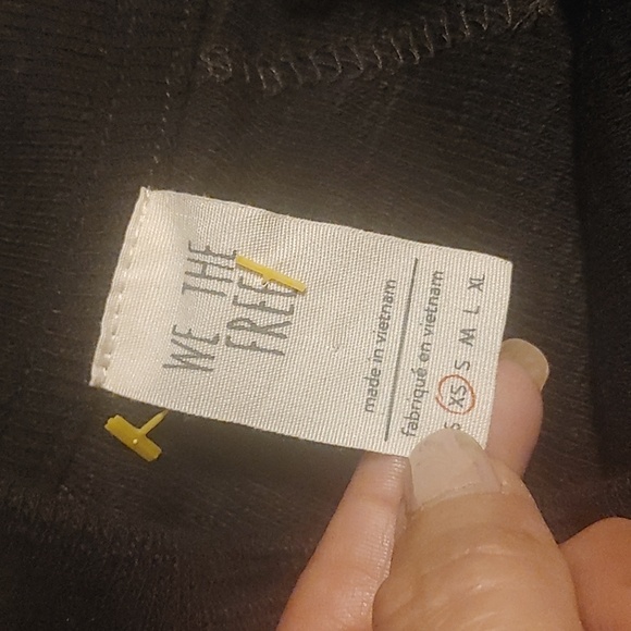 Free People Don't Forget Me Top Sz.XS Black - Picture 6 of 7